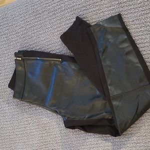 White house black market fake leather pants